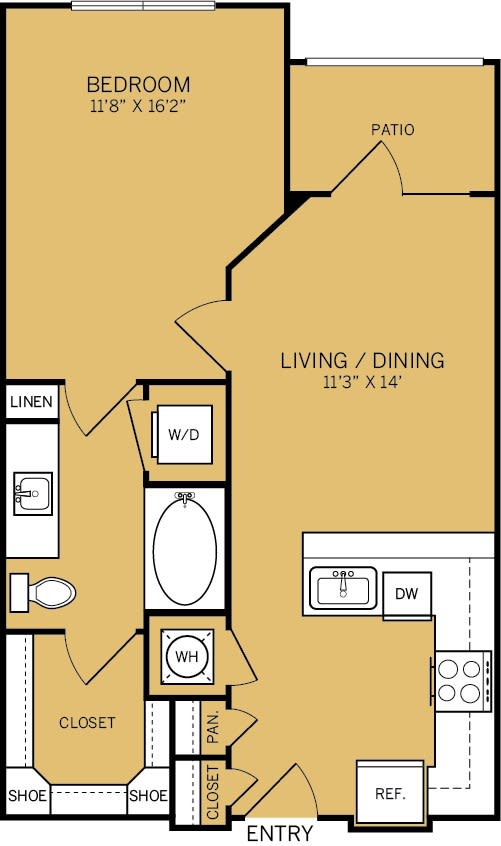 a floor plan of a two story house with a bedroom and a living room