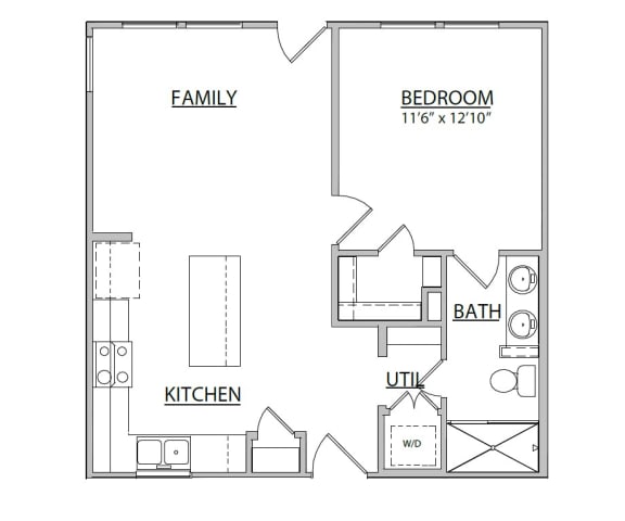 Floor Plan  a floor plan of a bedroom floor plan with a bathroom and a living room