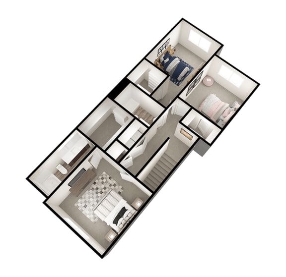 Arrowhead_END_2ndFloor Floorplan at Fossil Cove, Pleasant Grove, Utah