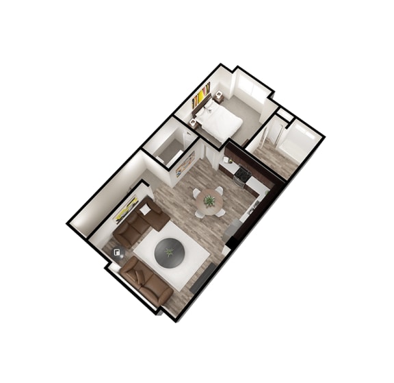 Floor Plan  a small floor plan of a home with a bathroom and a living room