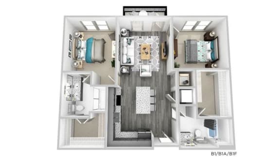 a floor plan of a house with a bedroom and a bathroom