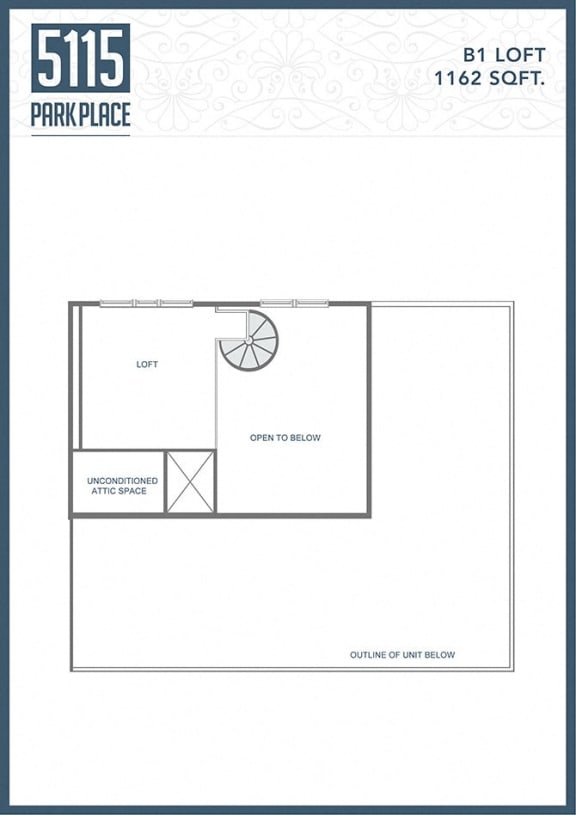 a floor plan of a unit with a bathroom and a closet
