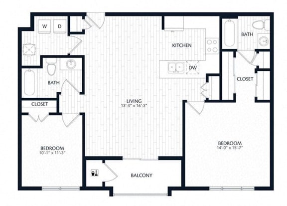 a floor plan of a house with an open floor plan