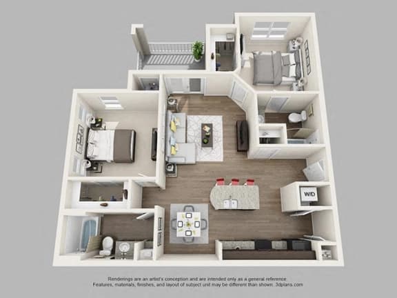 a 1 bedroom floor plan is shown in this image
