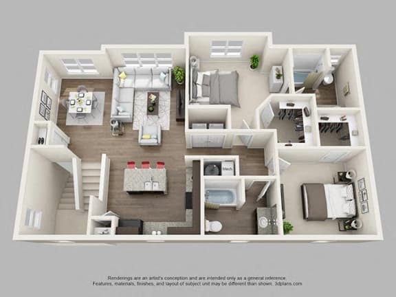 a floor plan of a house with a bedroom