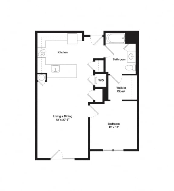 Floor Plan  a floor plan of a house with an open floor plan