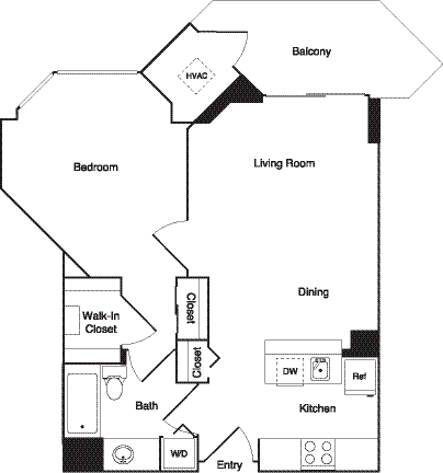 a floor plan of a house with bedrooms and a living room