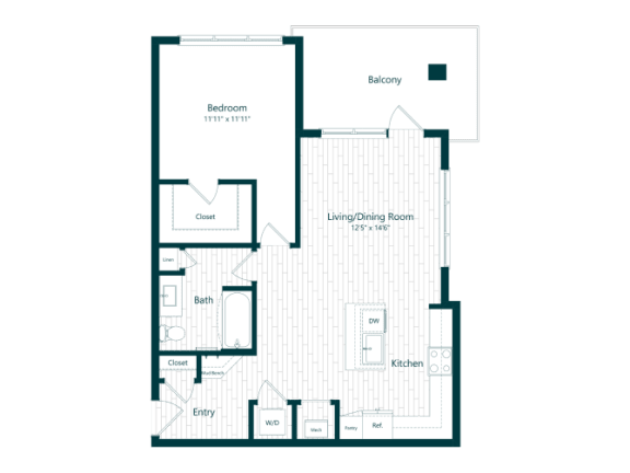 affordable floor plans for a apartment with green flooring
