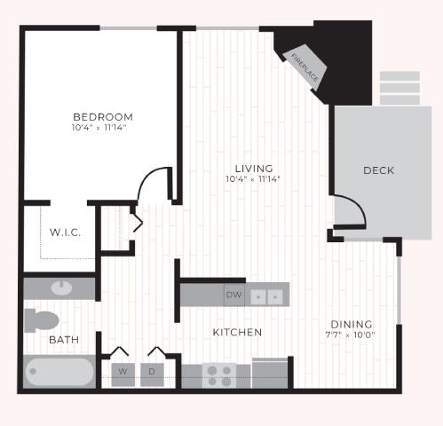 Floor Plan  NobHill Floor Plan at The Eden, Washington, 98109