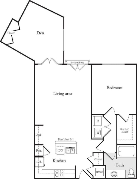 a floor plan of a house with bedrooms and a living room