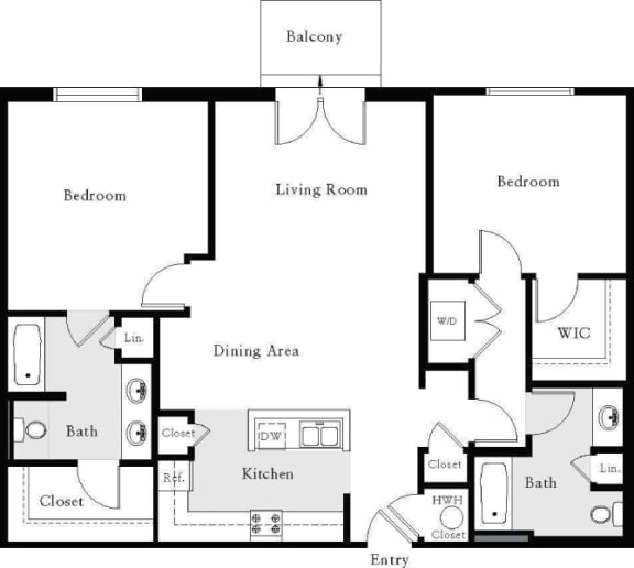 a floor plan of a living room and a dining room