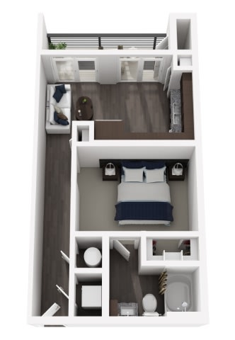 Floor Plan  a 3d drawing of the103103103 floor plan with a bedroom