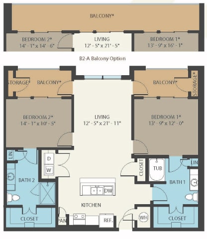 a floor plan of a two story residence with a bedroom and a living room