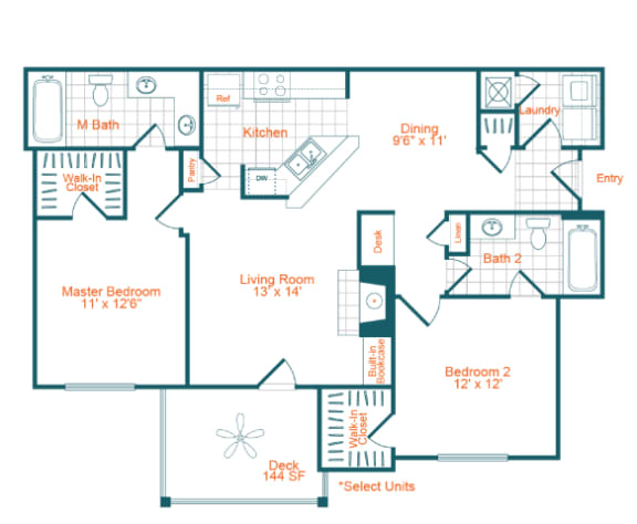 a floor plan of a bedroom floor plan with a bathroom and a living room