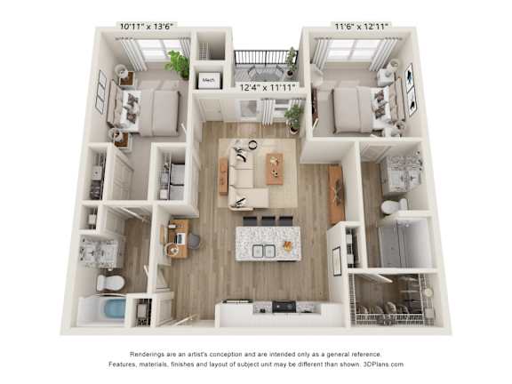 a 1 bedroom floor plan  woodland heights apartments