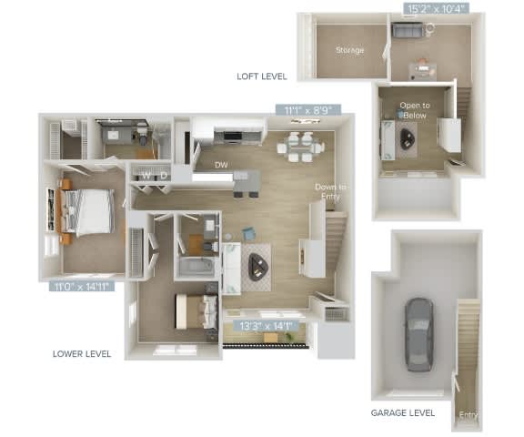 the floor plan of the affinity