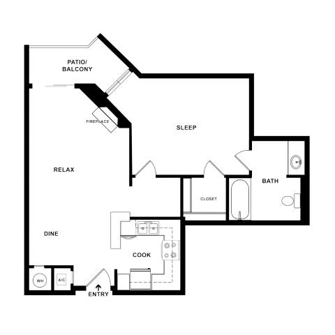 a black and white floor plan of a house