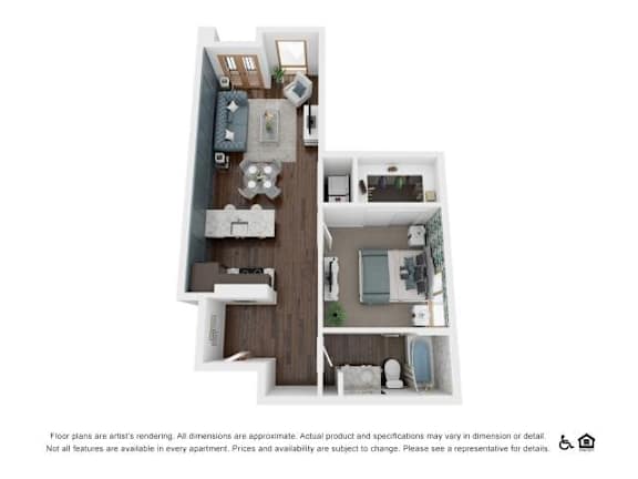 1Bed 1Bath-C at The Fitz Apartments,Oregon 97210