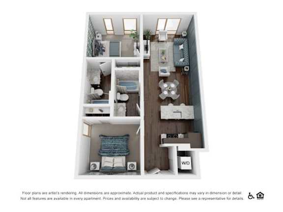 2Bed 2Bath-D at The Fitz Apartments, Portland, OR