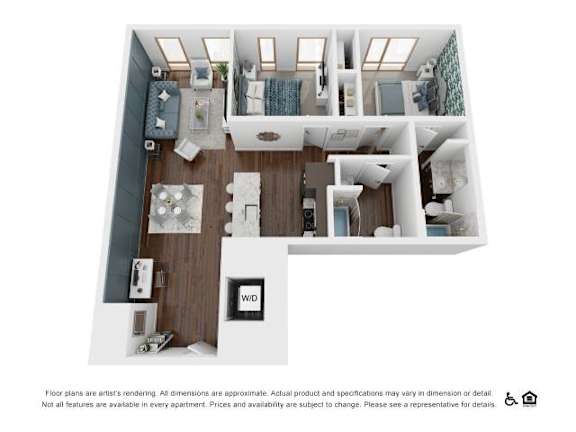 2Bed 2Bath-E at The Fitz Apartments, OR 97210