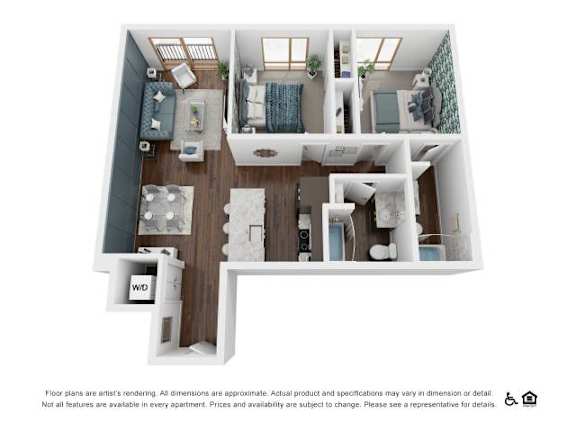 2Bed 2Bath-F at The Fitz Apartments,Portland, Oregon