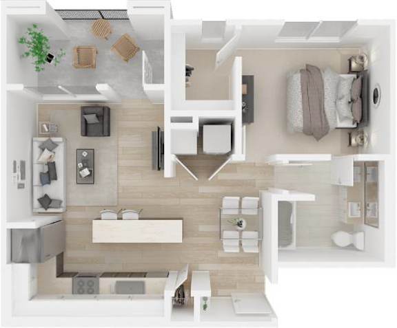 Floor Plan  a floor plan of a house with a bedroom and a living room