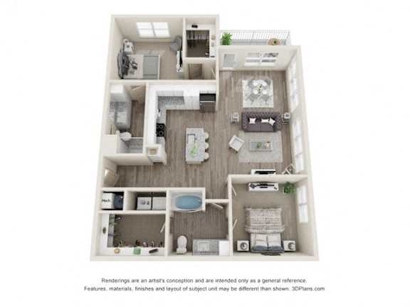 Floor Plan  The Mezz at Fiddler&#x27;s Green Bravo Floor Plan