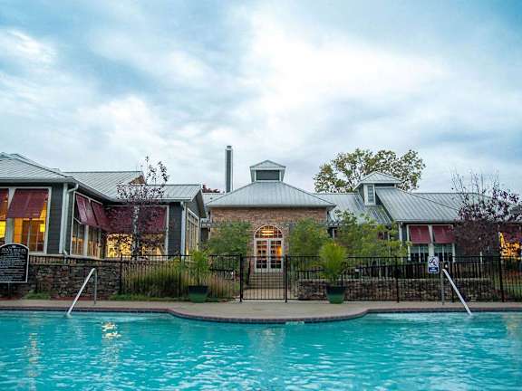 Sparkling pool at Riverset Mud Island, Memphis apartments