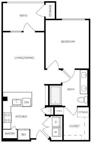 A black and white image of a house floor plan.