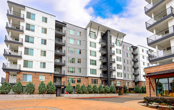 Property Exterior at The Pacifica Apartments, Tacoma, WA, 98409