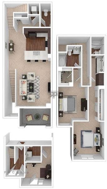 Floor Plan  T14 Floor Plan at Palomar Station, San Marcos, 92069