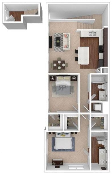 Floor Plan  T7 Floor Plan at Palomar Station, San Marcos, California