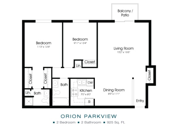 a floor plan of an apartment with a bedroom and a living room