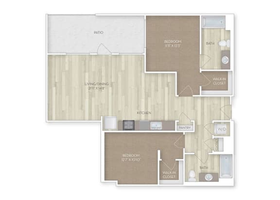 Two bedroom Two bathroom