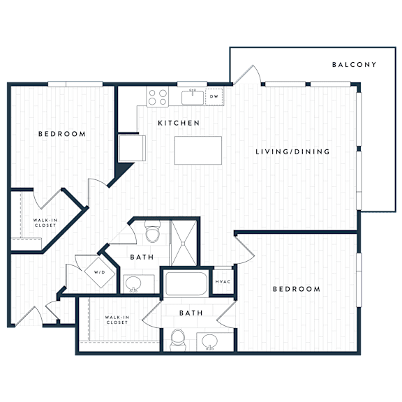 A black and white image of a house floor plan.