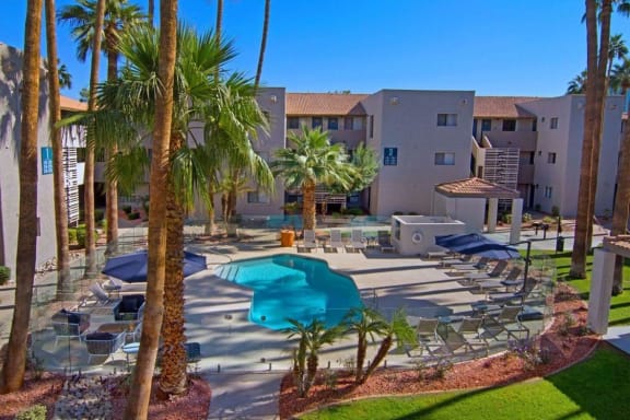 Invigorating Swimming Pool at Riverside Apartments, Tempe, AZ