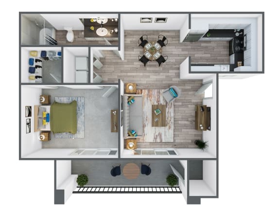 One Bedroom, One Bathroom at The Springs at Continental Ranch