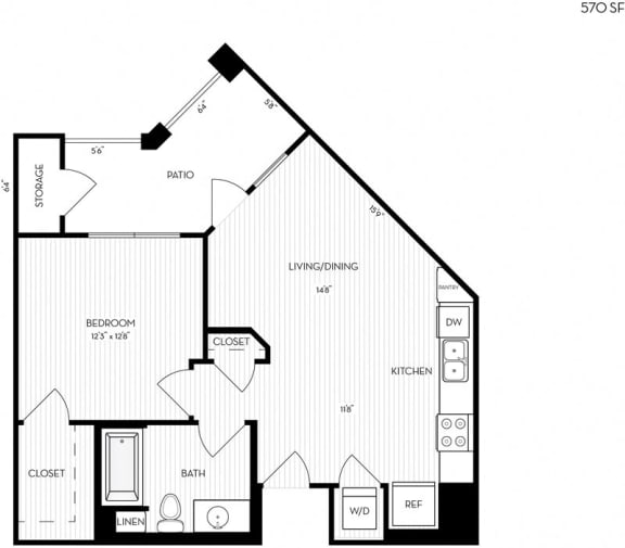 One Bedroom One Bathroom