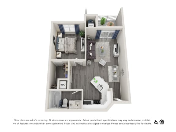 a stylized floor plan of a 2100 sq ft