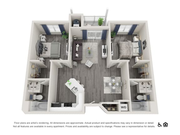 bedroom floor plan | luxury apartments in towson md | the mille brookhaven apartment  at River Oaks Apartments, Utah