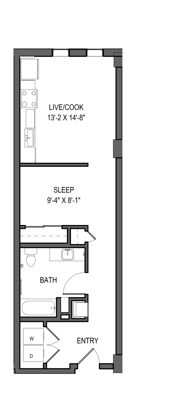 bedroom floor plan | the essentials | bozeman apartments
