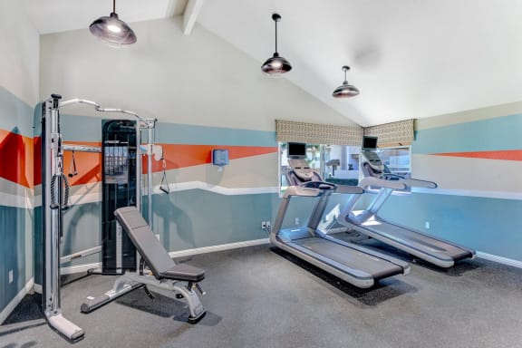 Gym with treadmill  at Adagio, La Mesa, CA