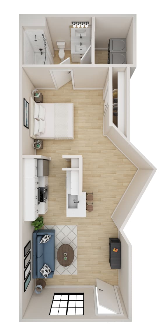 Floor Plan  a floor plan of a one bedroom apartment with a bathroom and living room, transparent png