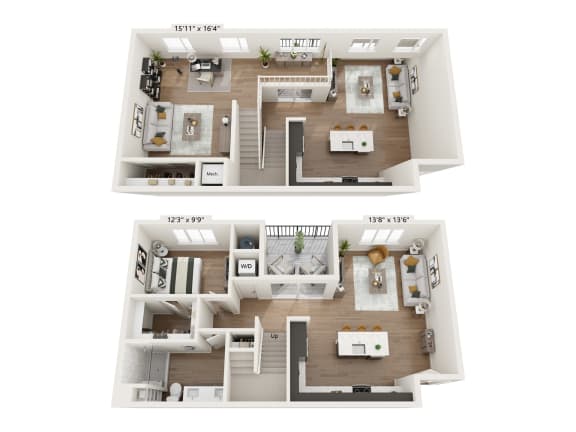 a 2400 sq ft floor plan with 2 bedrooms and 2 baths