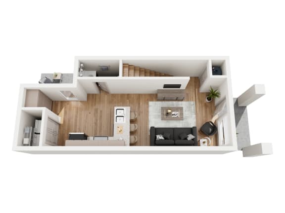 a1 floor plan  1 bedroom with 1 bath  1192 square feet