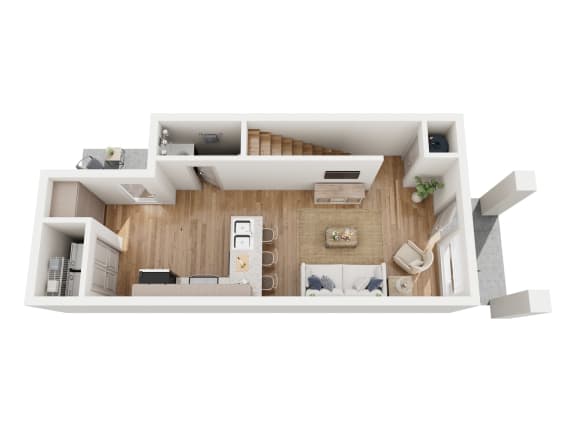 a1 1 bedroom floorplan  apartments in the residences at