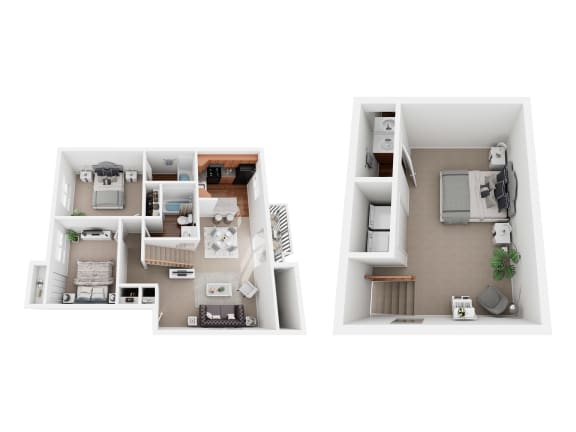 Floor Plan  a floor plan of a house with a kitchen and a living room