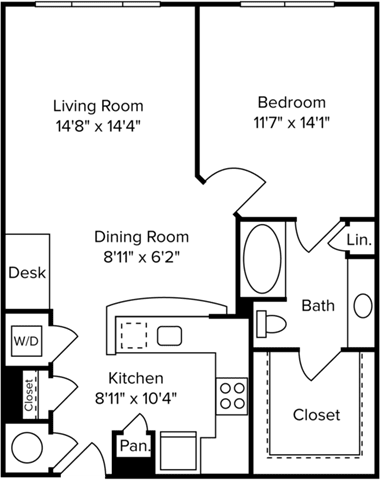 Floor Plan  a floor plan of a house with a bedroom and a living room