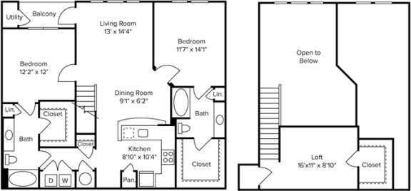 Floor Plan  two screenshots of a floor plan of a house