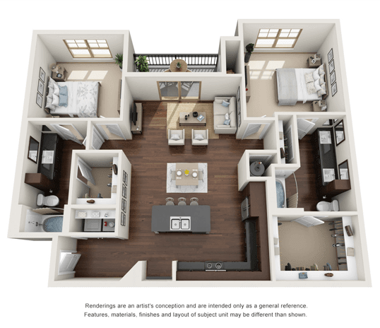 Floor Plan  a3 floor plan  the crossings at town square apartments  670 sq ft